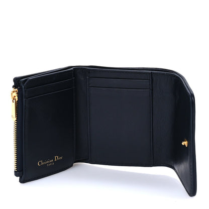 Christian Dior Oblique 30 Montaigne Lotus Wallet Blue 6 of 7