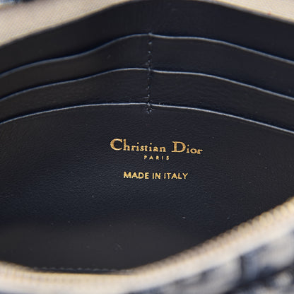 Christian Dior Oblique Saddle Chain Pouch Blue 6 of 10