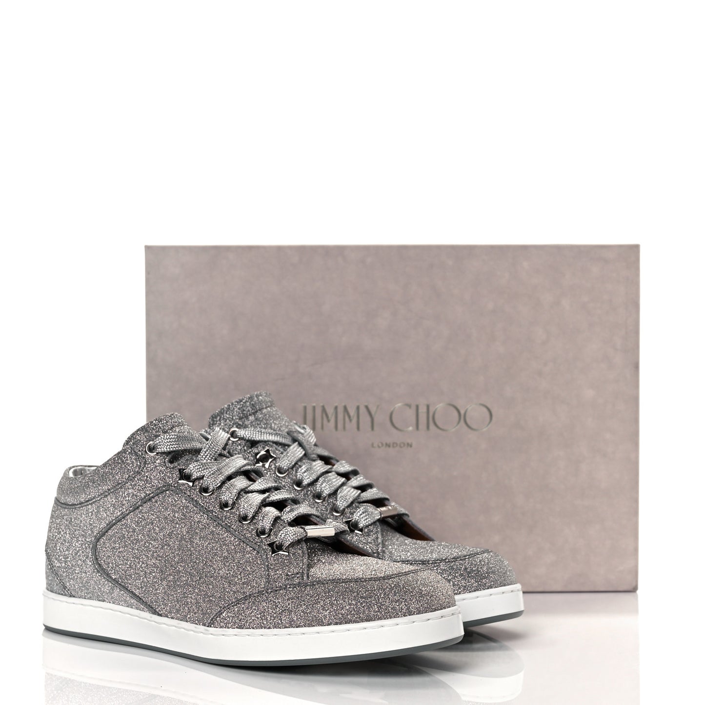 Glitter Miami Sneakers 38 Silver