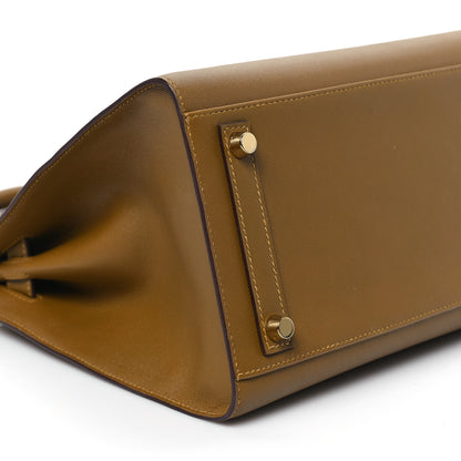 Hermes Madame Calfskin Birkin Sellier 30 Bronze Dore 9 of 11