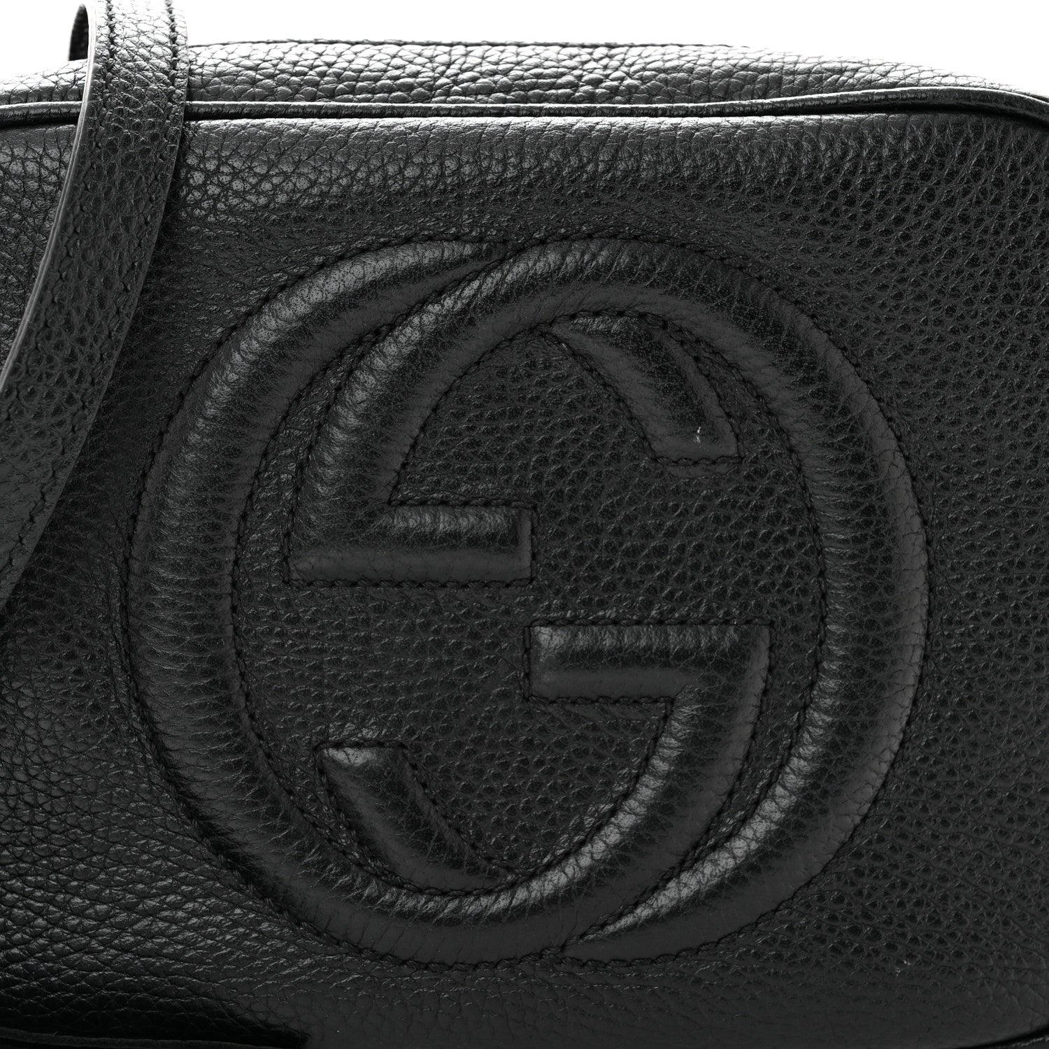 Gucci Pebbled Calfskin Small Soho Disco Bag Black 7 of 9