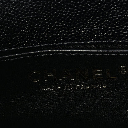 Chanel Caviar Chevron Quilted Mini Boy Flap Black 6 of 10
