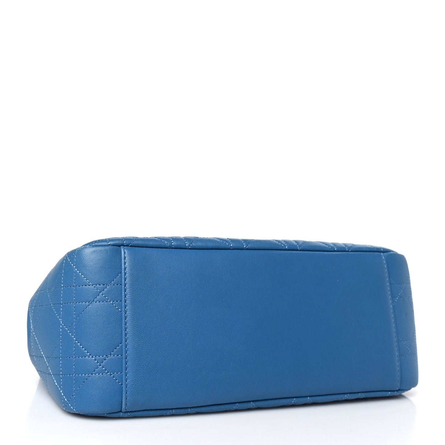 Lambskin Cannage Large Miss Dior Flap Blue