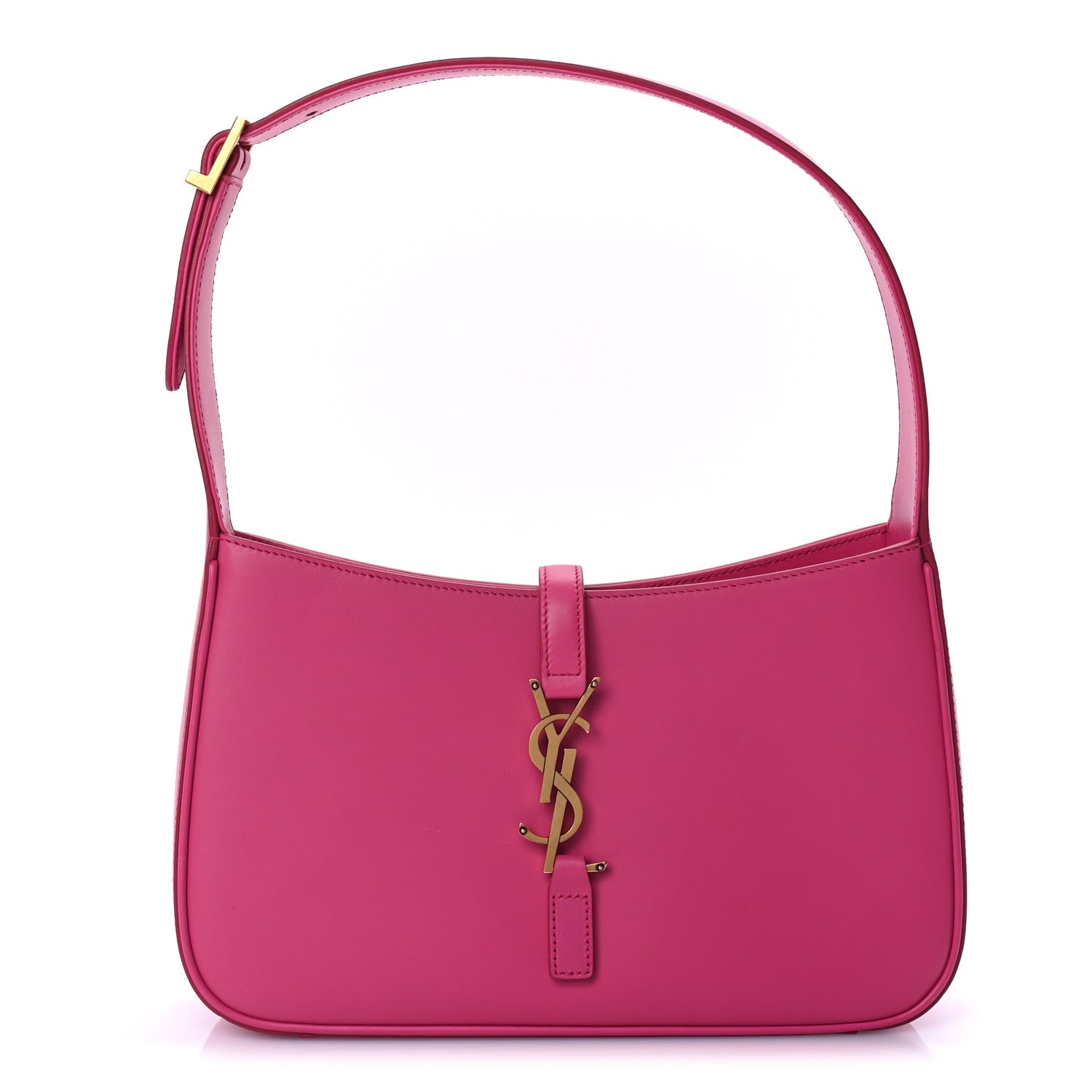 Saint Laurent Smooth Calfskin Le 5 A 7 Hobo Bubblegum 2 of 9