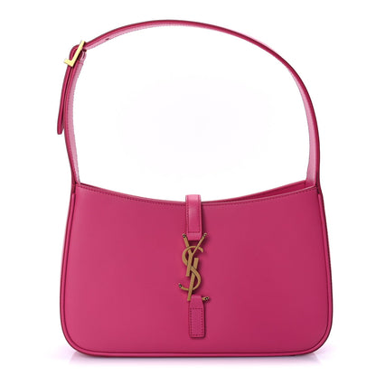 Saint Laurent Smooth Calfskin Le 5 A 7 Hobo Bubblegum 2 of 9