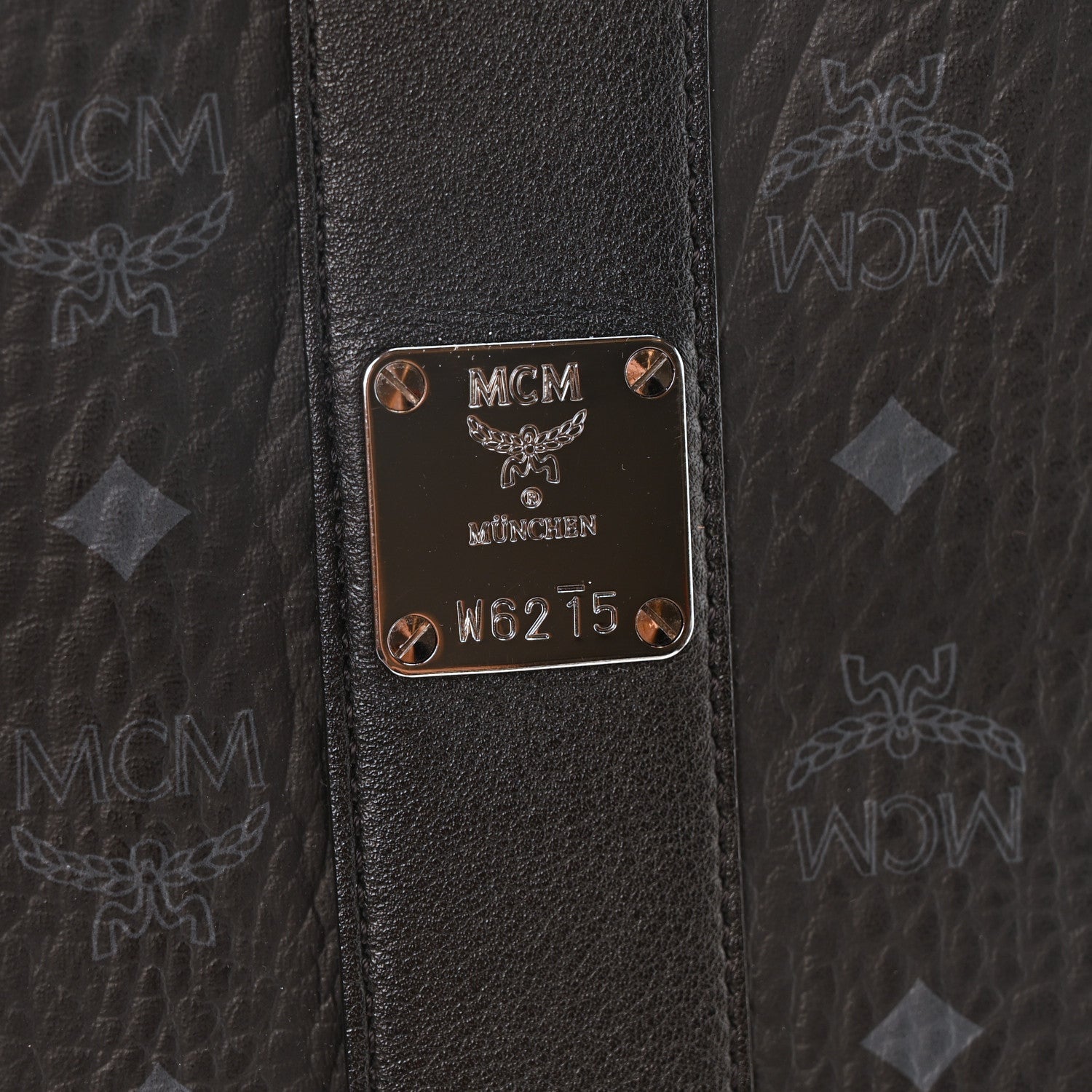 MCM Visetos Large Liz Reversible Shopper Tote Black 6 of 7