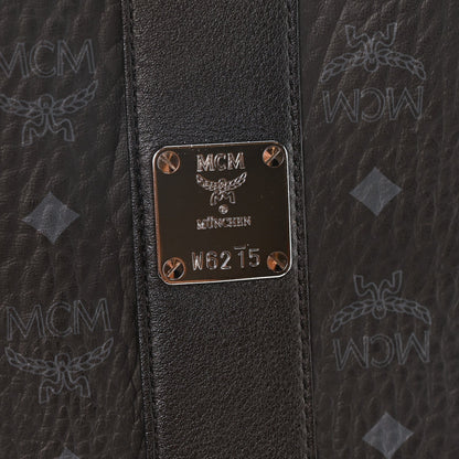 MCM Visetos Large Liz Reversible Shopper Tote Black 6 of 7