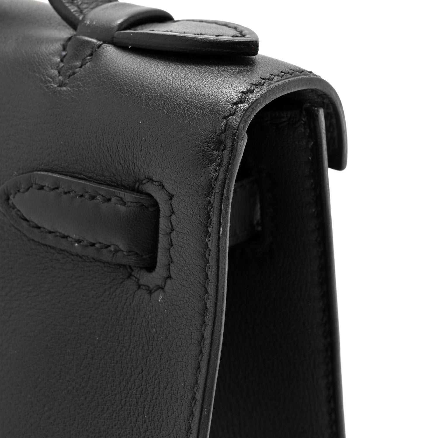 Hermes Swift Kelly Pochette Clutch Black 11 of 13