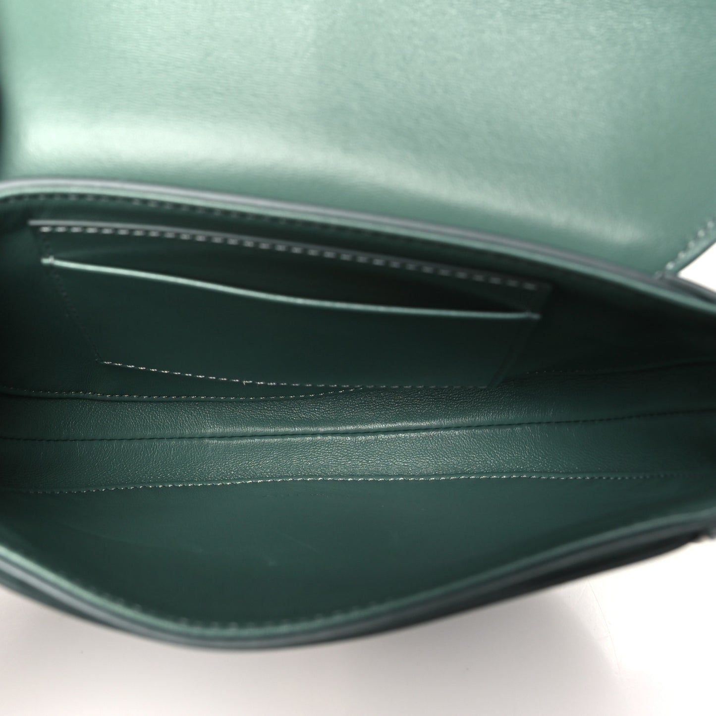 Satinated Calfskin Besace Small 16 Celadon