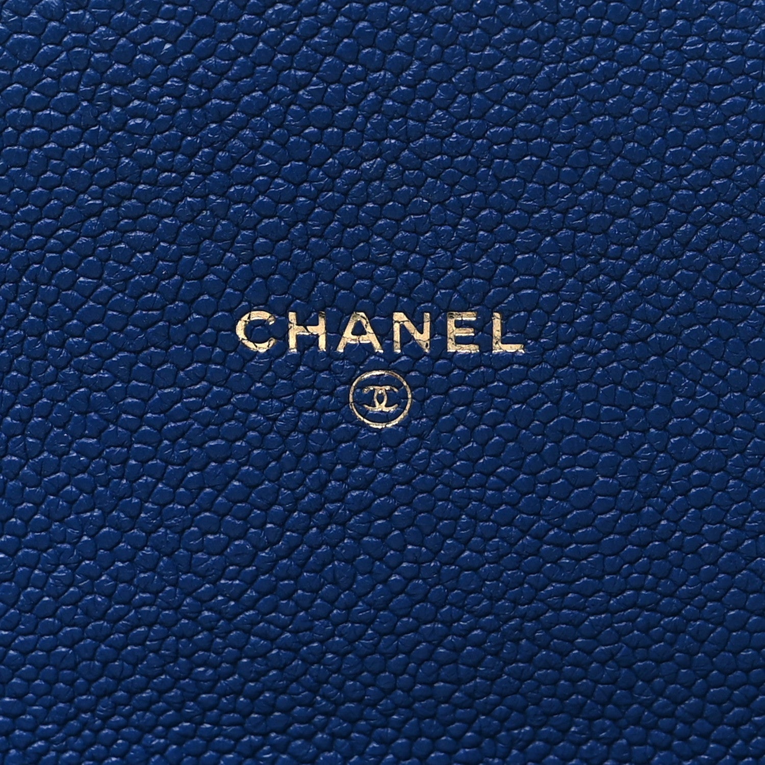 Chanel Grained Calfskin Quilted Cuba Wallet On Chain WOC Blue 6 of 7