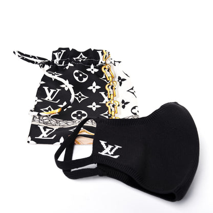 Louis Vuitton LV Initials Knit Face Mask Black 6 of 6