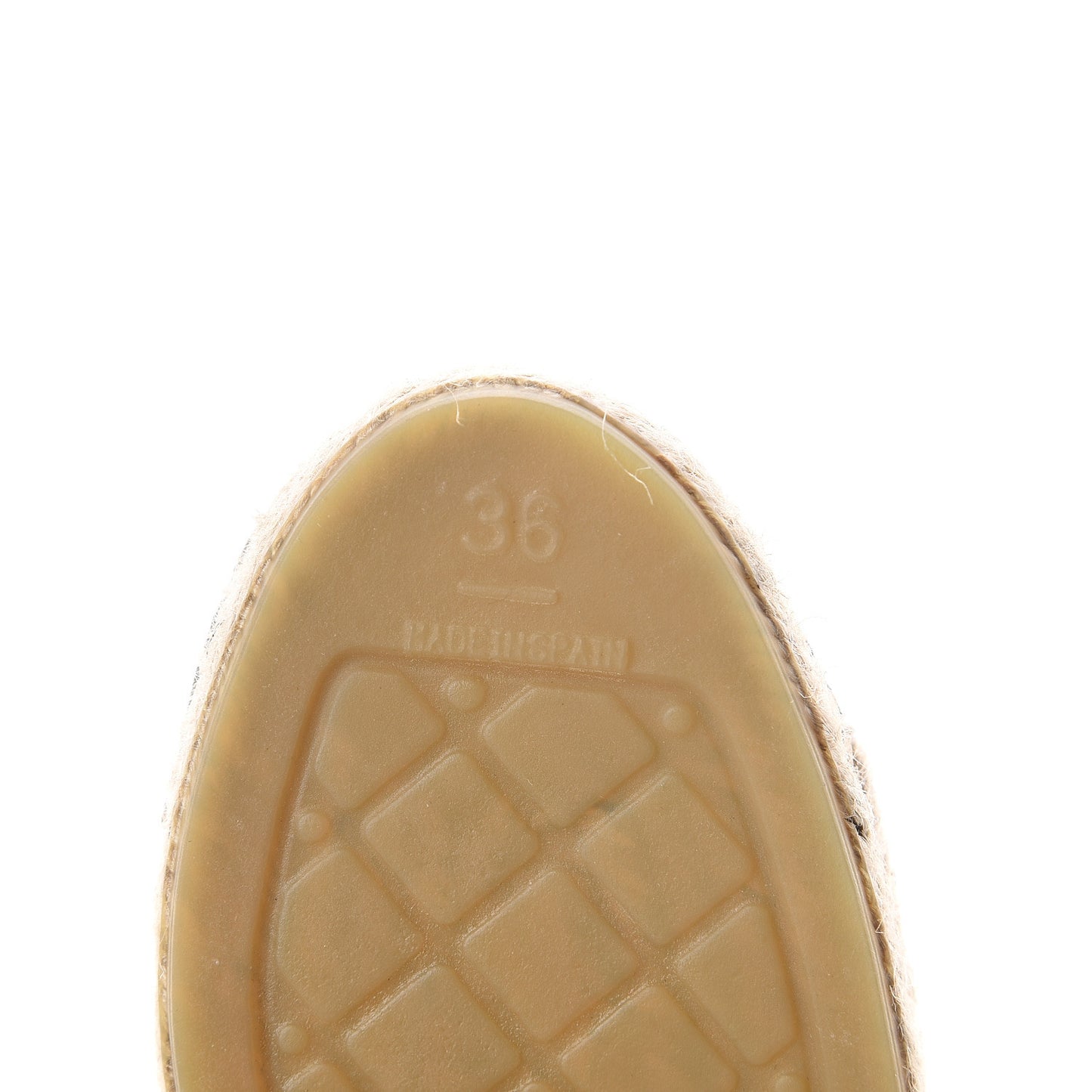 Calfskin CC Espadrille Mules 36 Beige
