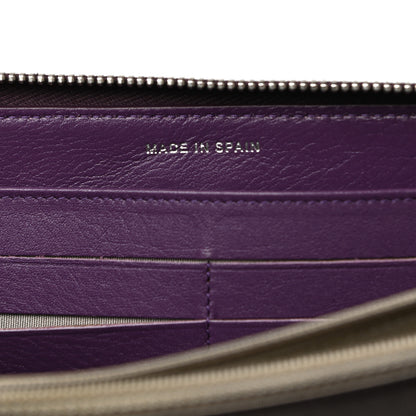 Chanel Patent Quilted Brilliant Zip Around Wallet Purple 7 of 11