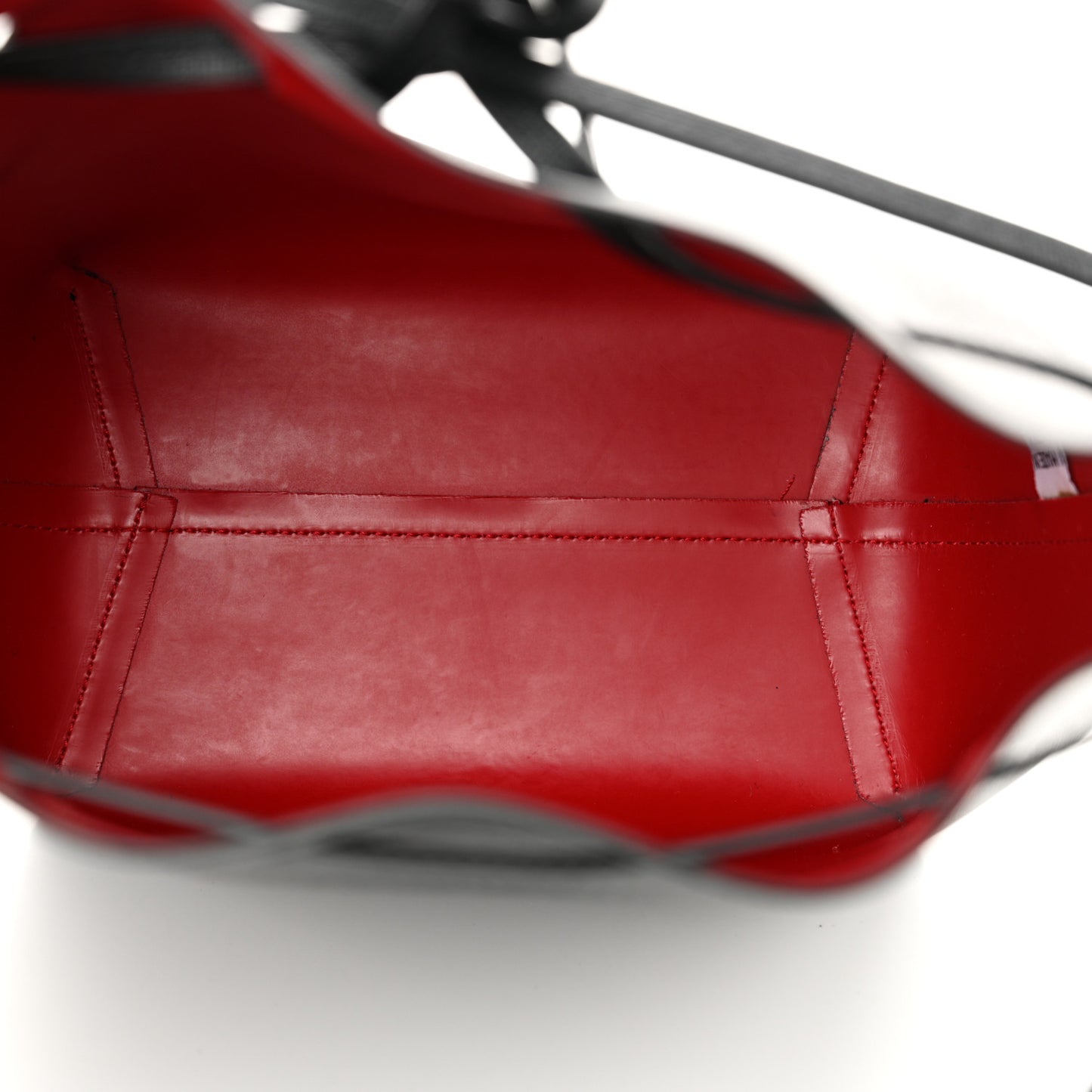 Calfskin Mini Bucket Bag Black Flamma