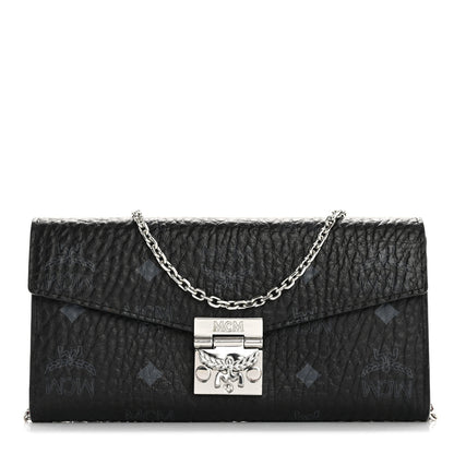 MCM Visetos Large Patricia Wallet On Chain Black 1 of 12