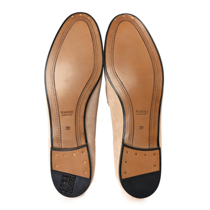 Gucci Suede Horsebit Womens Jordaan Loafers 39 Pink Sand 6 of 9