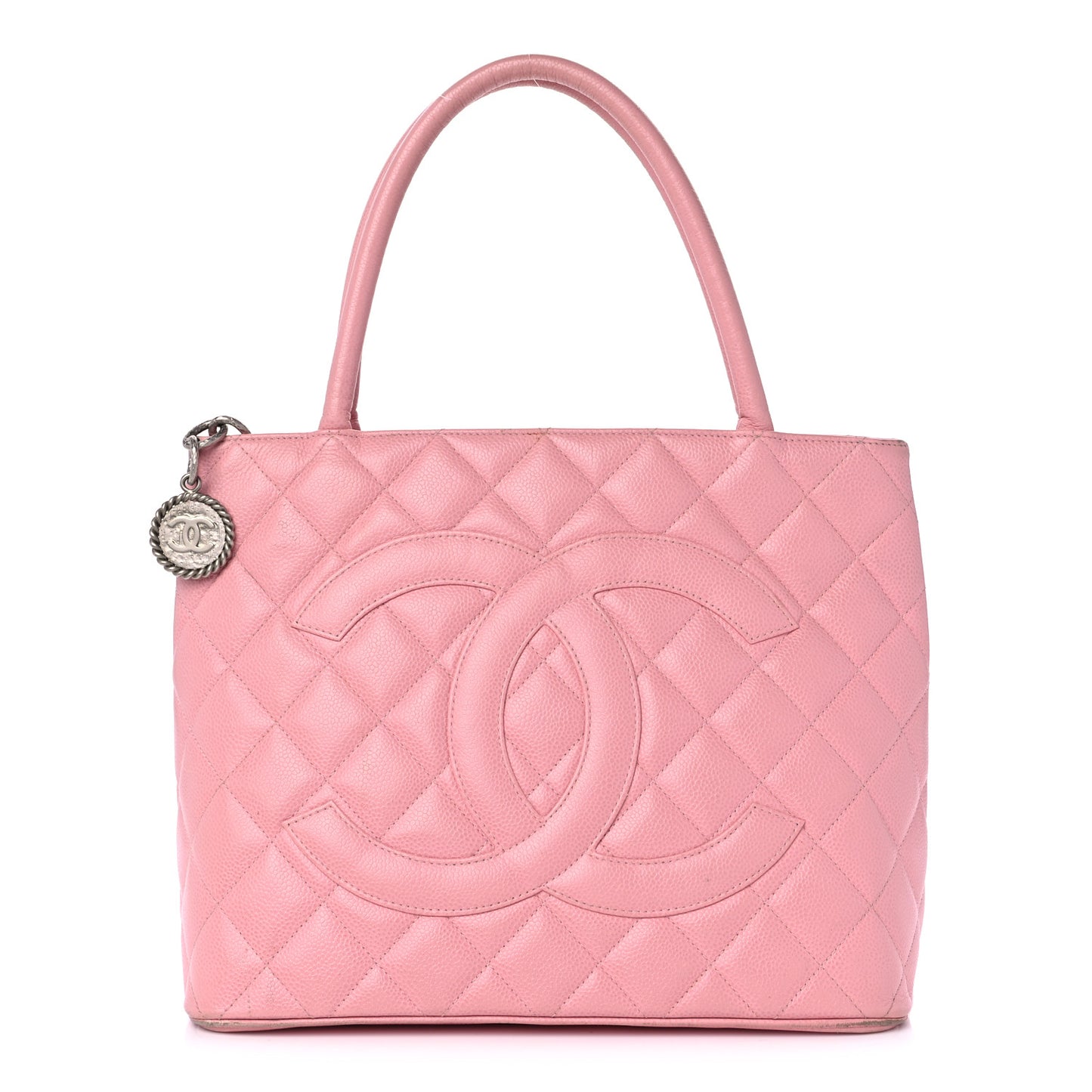 Caviar Medallion CC Tote Light Pink