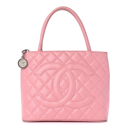 Chanel Caviar Medallion CC Tote Light Pink 1 of 18