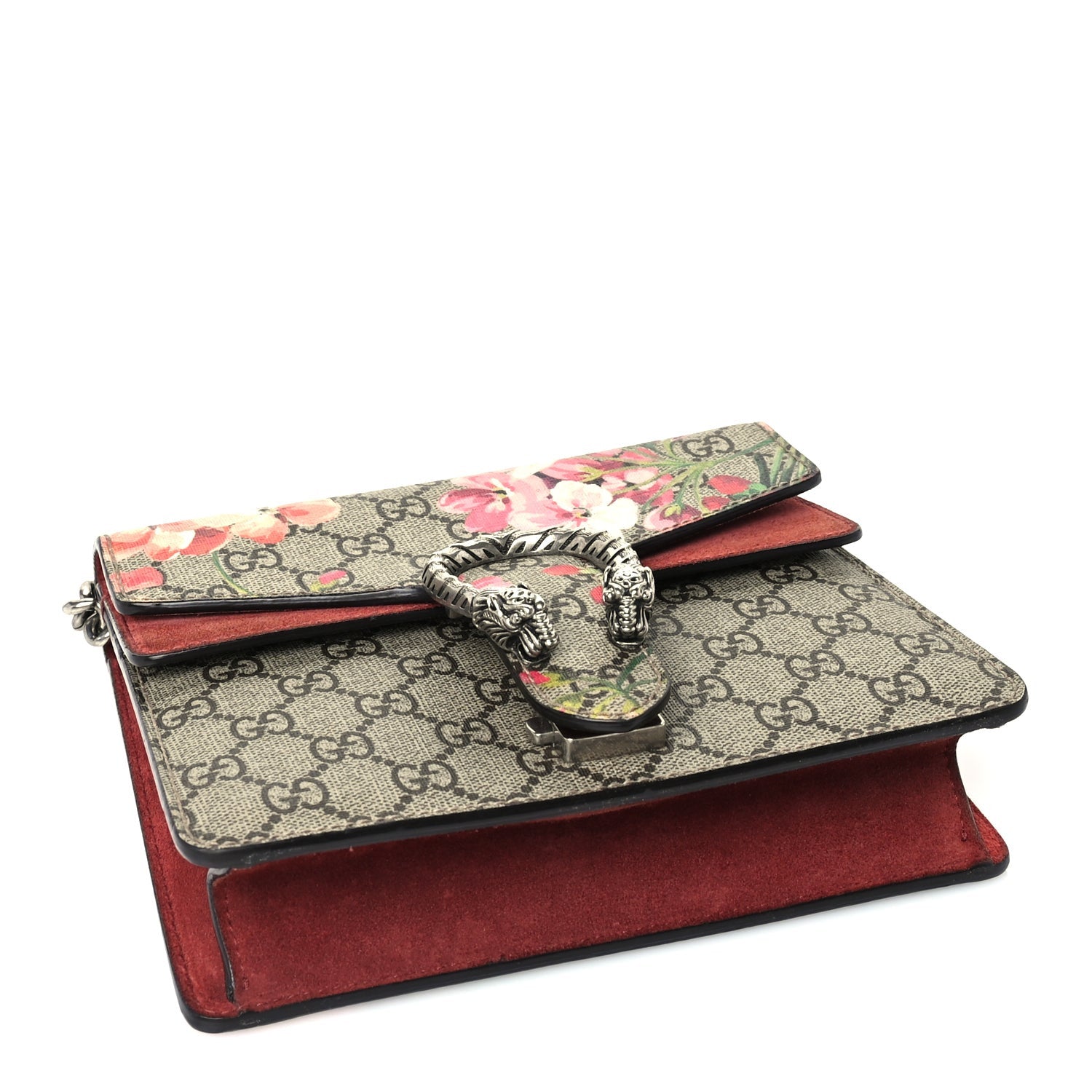 Gucci GG Supreme Monogram Blooms Mini Dionysus Shoulder Bag Beige Multicolor Dry Rose 3 of 8