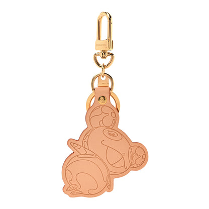 Louis Vuitton Vachetta Monogram Panda Key Ring Bag Charm 1 of 5