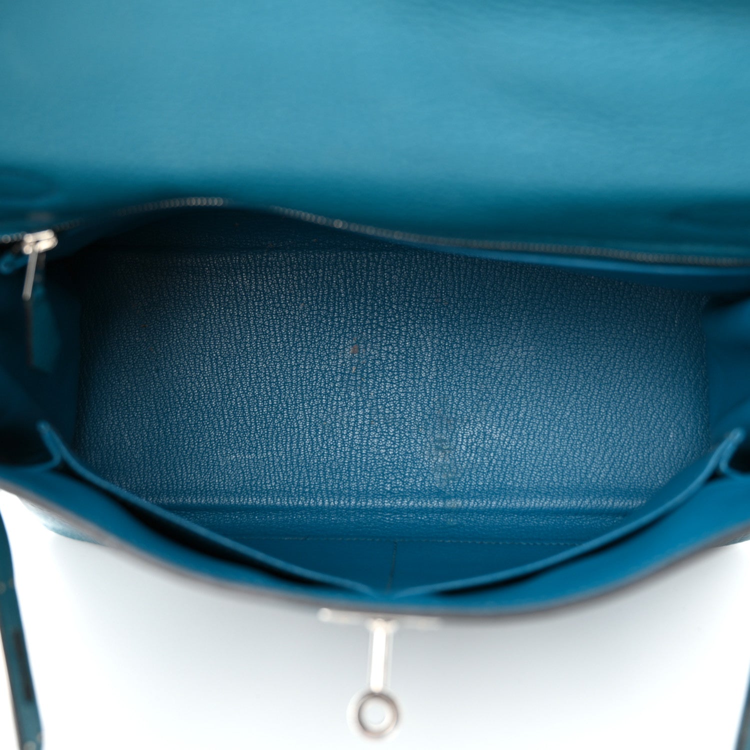 Hermes Taurillon Clemence Kelly Retourne 28 Bleu Izmir 6 of 18