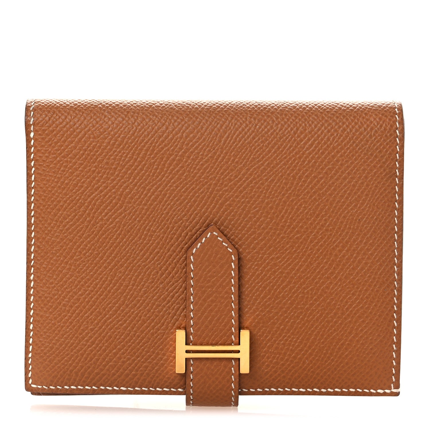 Hermes Epsom Bearn Compact Wallet Gold 1 of 8