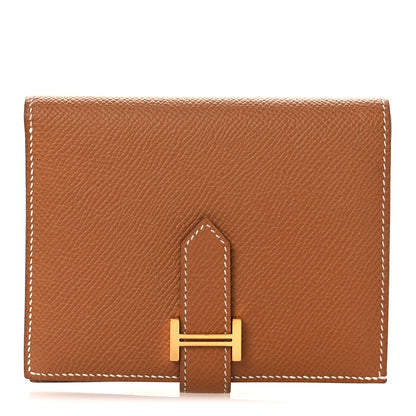 Hermes Epsom Bearn Compact Wallet Gold 1 of 8