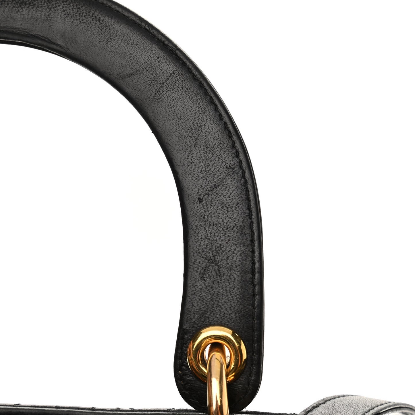 Lambskin Cannage Large Lady Dior Black