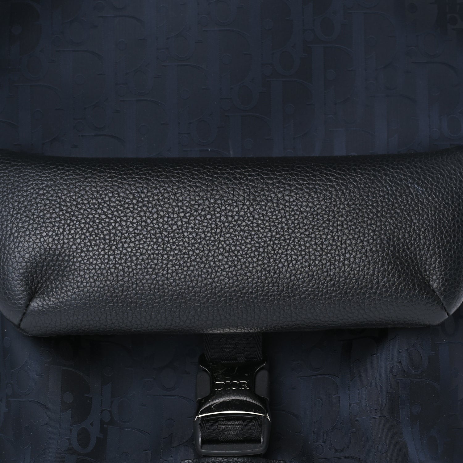 Christian Dior Oblique Galaxy Calfskin Backpack  Black 6 of 7