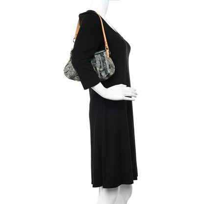 Louis Vuitton Denim Raye Mini Pleaty Blue 2 of 10