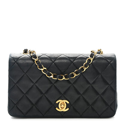 Chanel Lambskin Quilted Small Single Flap Black 1 of 12