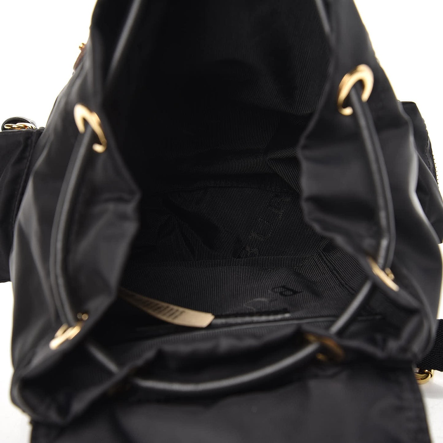 Nylon Small Rucksack Backpack Black