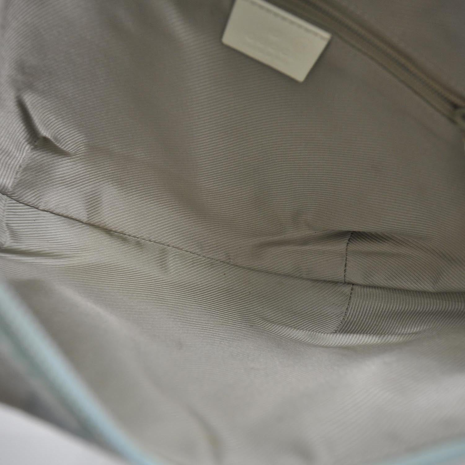 Gucci Monogram Patent Small Hobo Blue 6 of 8