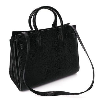 Saint Laurent Grained Calfskin Baby Sac De Jour Black 2 of 8