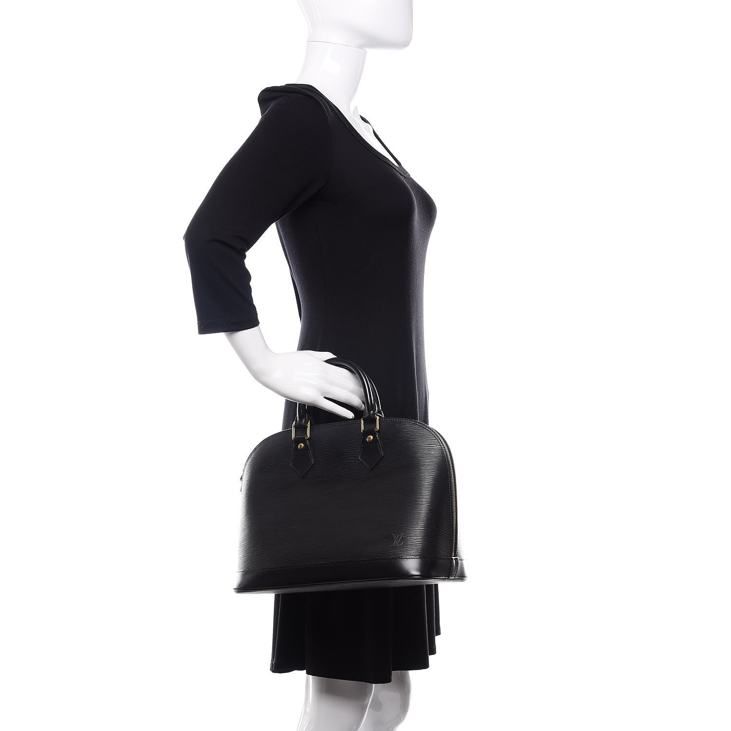 Louis Vuitton Epi Alma PM Black 2 of 10