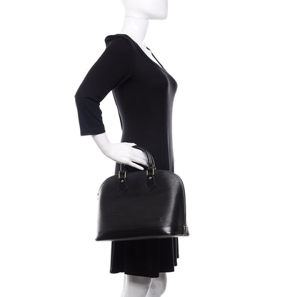 Louis Vuitton Epi Alma PM Black 2 of 10
