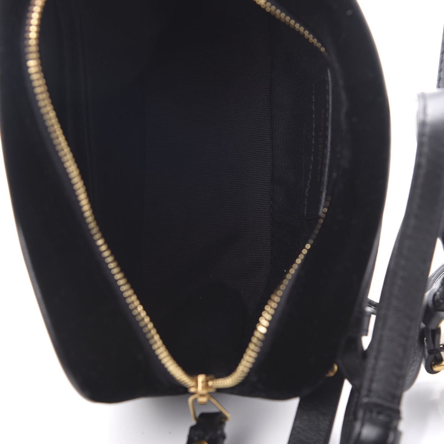 Velour Matelasse Monogram Lou Belt Bag Black