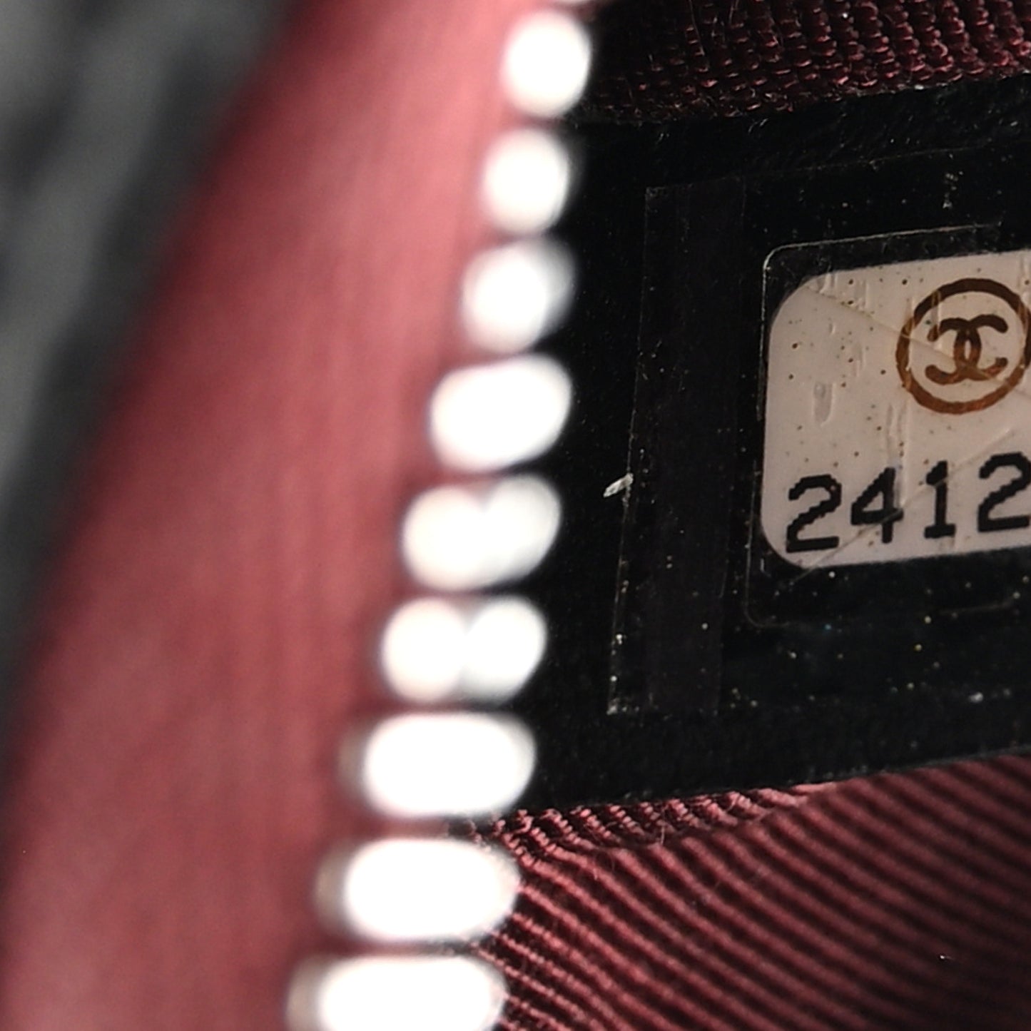 Lambskin Quilted Small Cosmetic Case Black