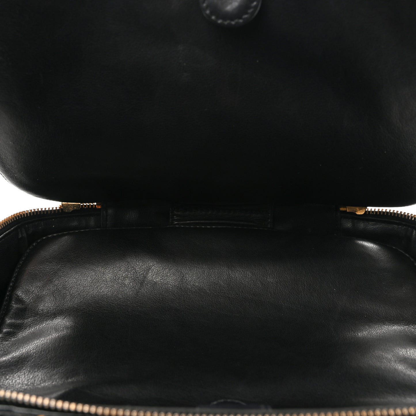 Patent CC Vanity Cosmetic Case Black