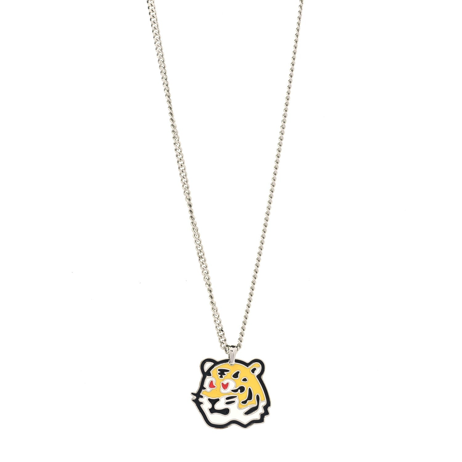Louis Vuitton X NIGO Metal Enamel Tiger Pendant Necklace 2 of 4