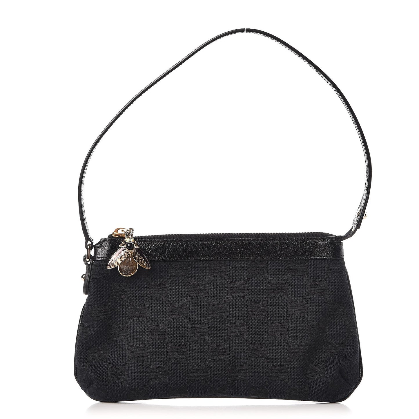 Monogram Bumble Bee Charm Pochette Black