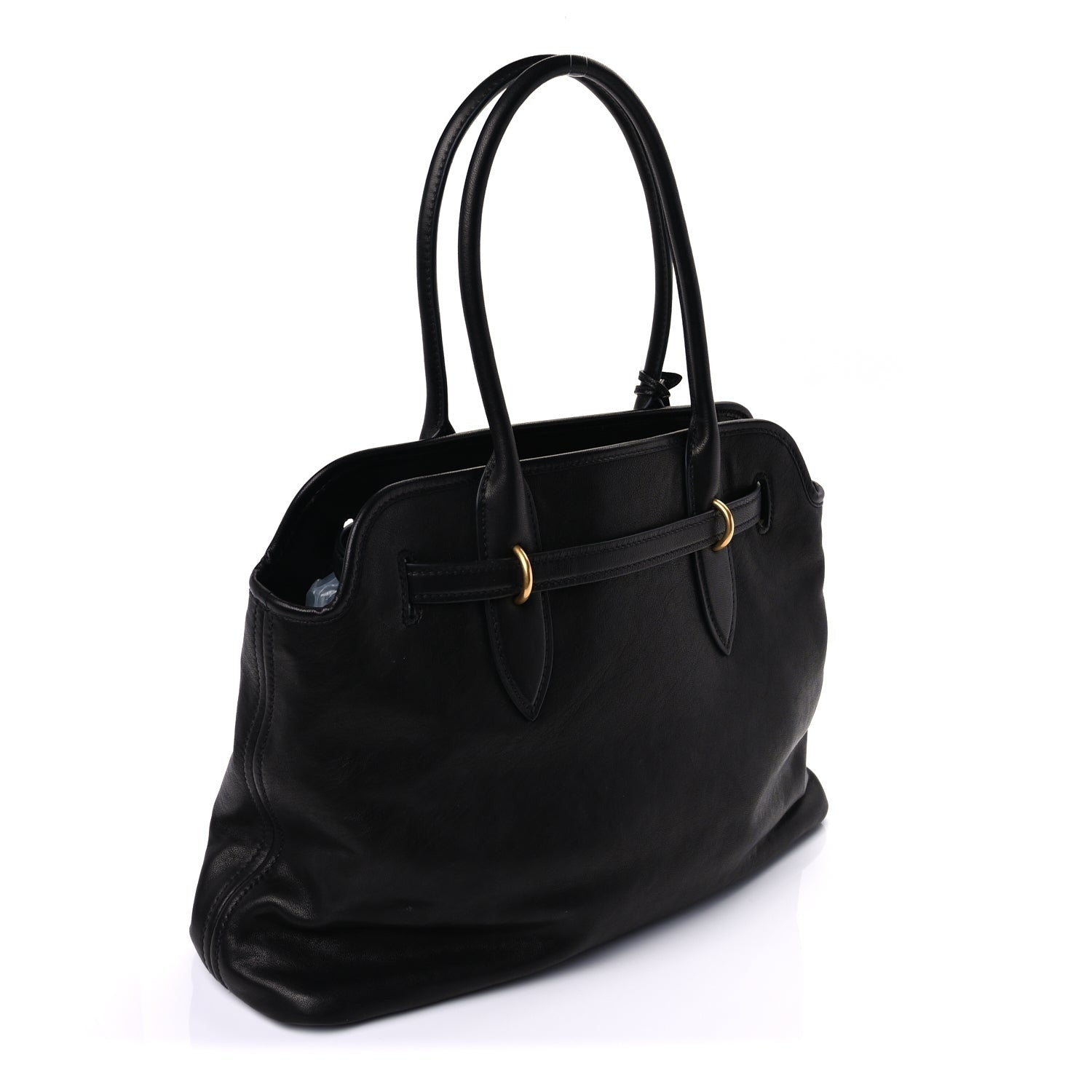 Miu Miu Nappa Medium Aventure Bag  Black 2 of 8