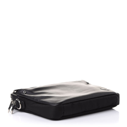 Fendi Nylon Vitello Century Opaco Mini Bug Eyes Flat Messenger Black 3 of 9