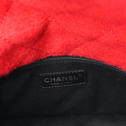 Chanel Wool Quilted Jumbo Edelweiss Single Flap Red 4 of 7
