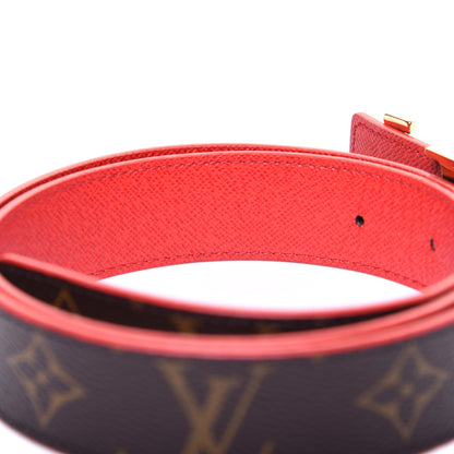 Louis Vuitton Monogram 30mm LV Initiales Reversible Belt 80 32 Coquelicot 5 of 11