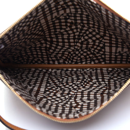 MCM Visetos Liz Shopper Tote Pouch Cognac 4 of 8