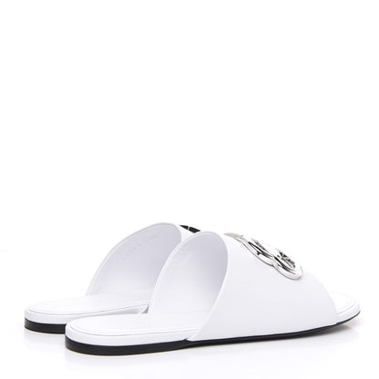Balenciaga Shiny Sheepskin Oval BB Mule Sandals 36.5 White 4 of 9