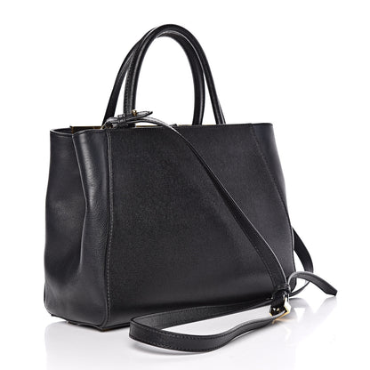 Fendi Vitello Elite Petite 2Jours Tote Black 3 of 13