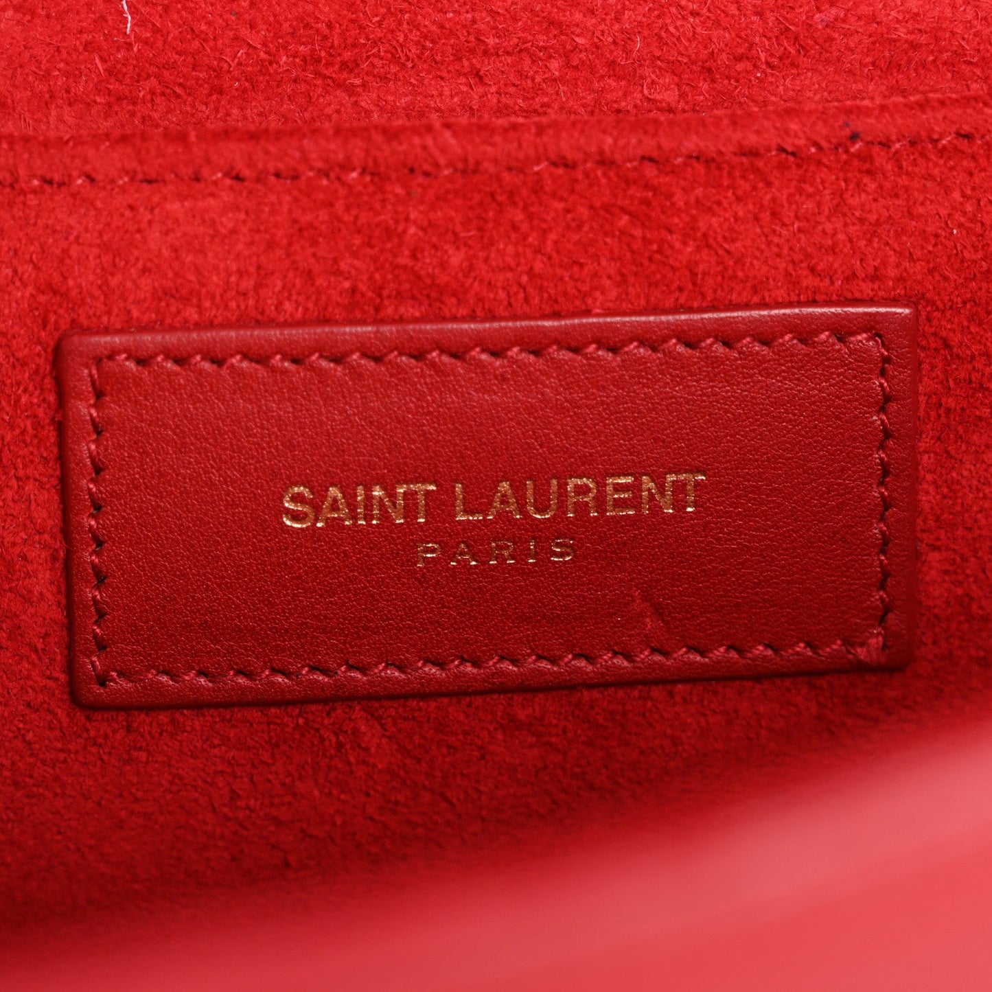 Calfskin Classic Y Ligne Clutch Rouge Orient