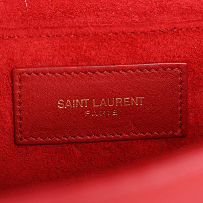 Saint Laurent Calfskin Classic Y Ligne Clutch Rouge Orient 7 of 7